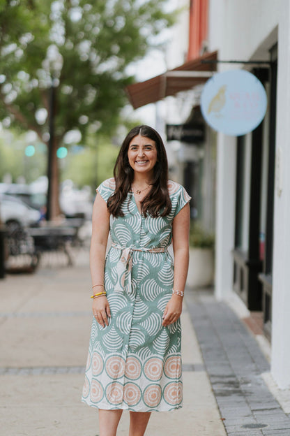 OLIVE SHELL DRESS