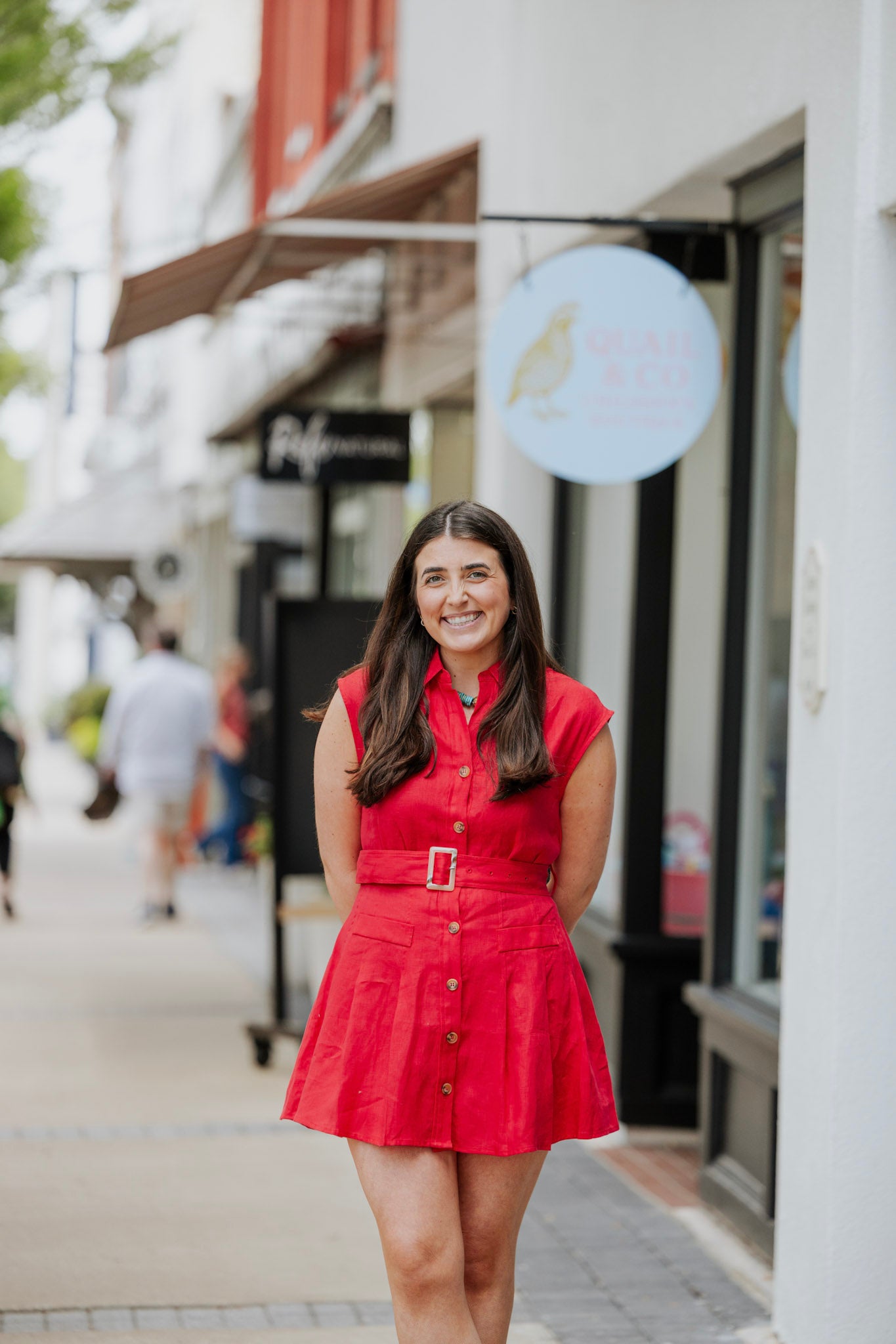 LINEN BELT SHIRT DRESS