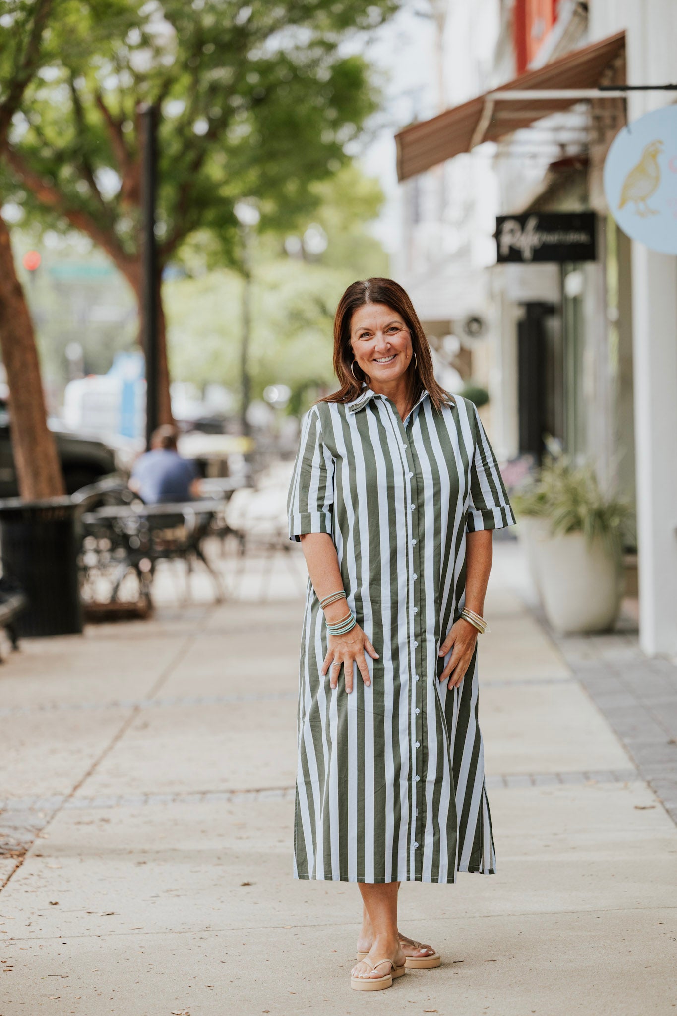 STRIPE MAXI DRESS