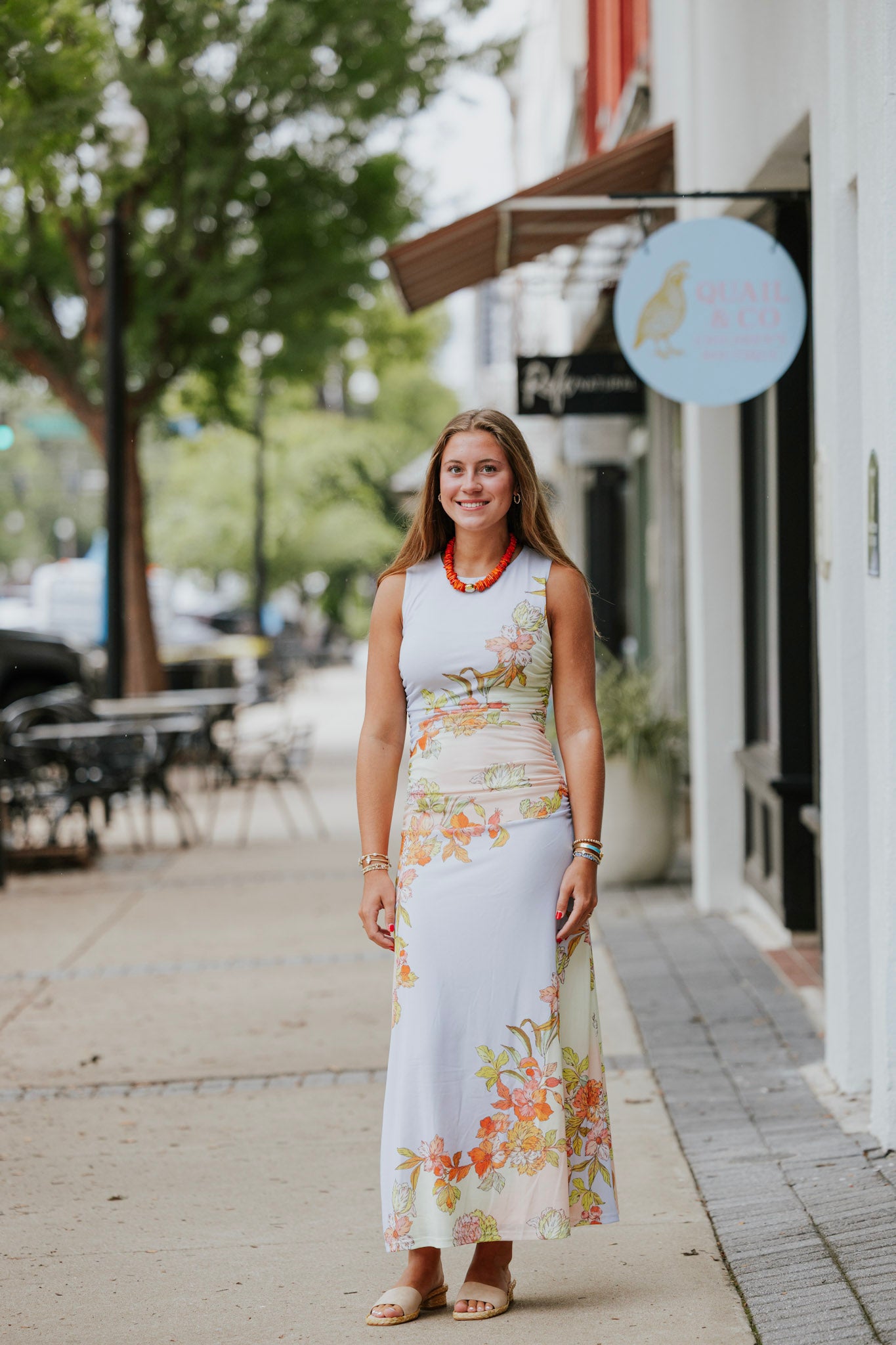 FLORE MESH MIDI DRESS