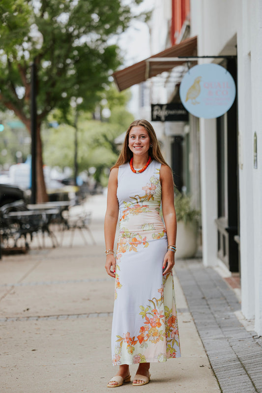 FLORE MESH MIDI DRESS