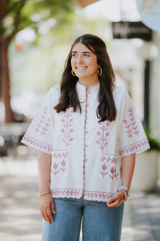 ORCHID STERLING BLOUSE