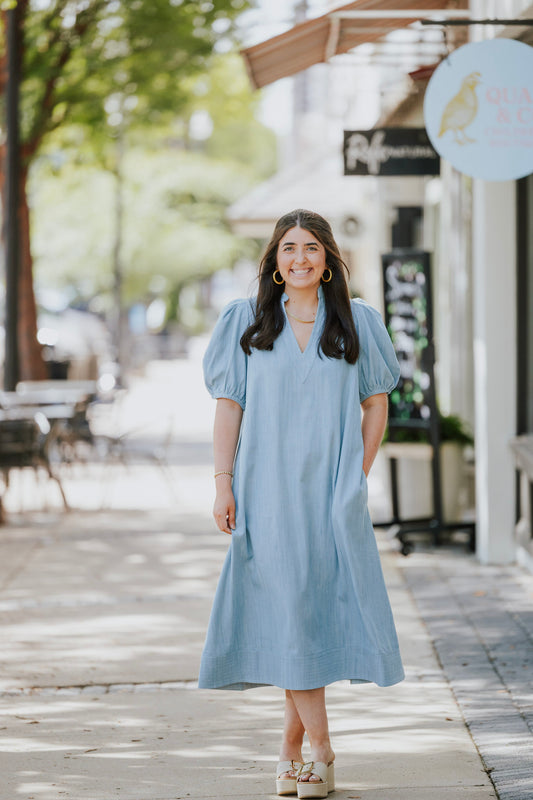 DENIM HAMPTON DRESS