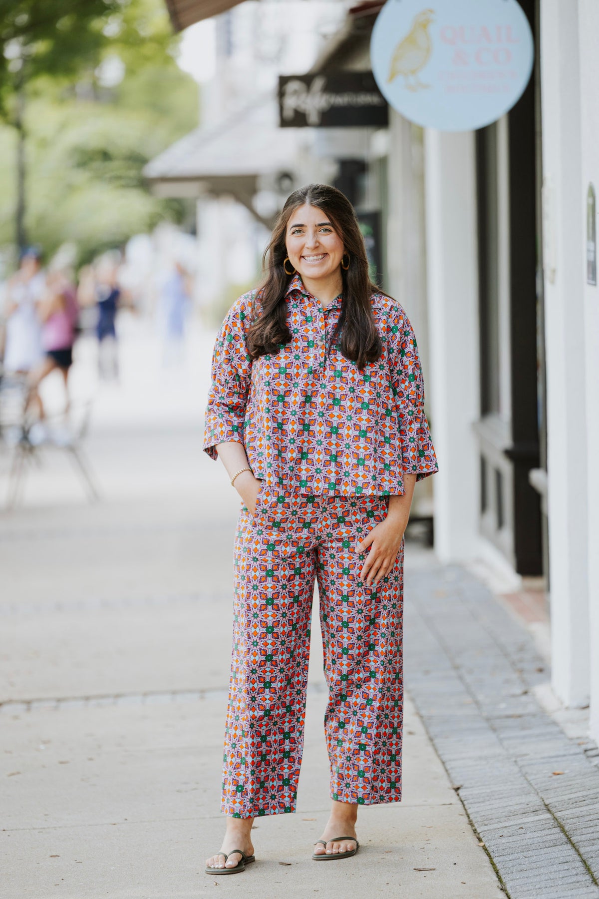 TILE  BARREL PANT