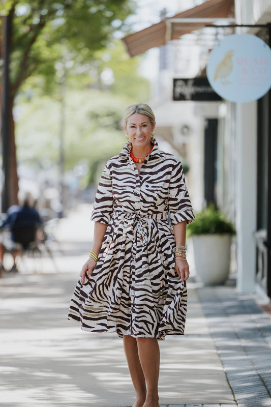 MRS MAISEL TIGER PRINT DRESS
