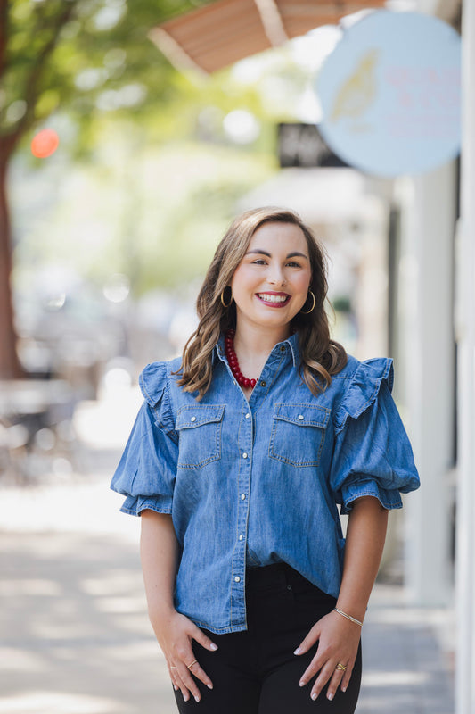 ANNIE INDIGO TOP