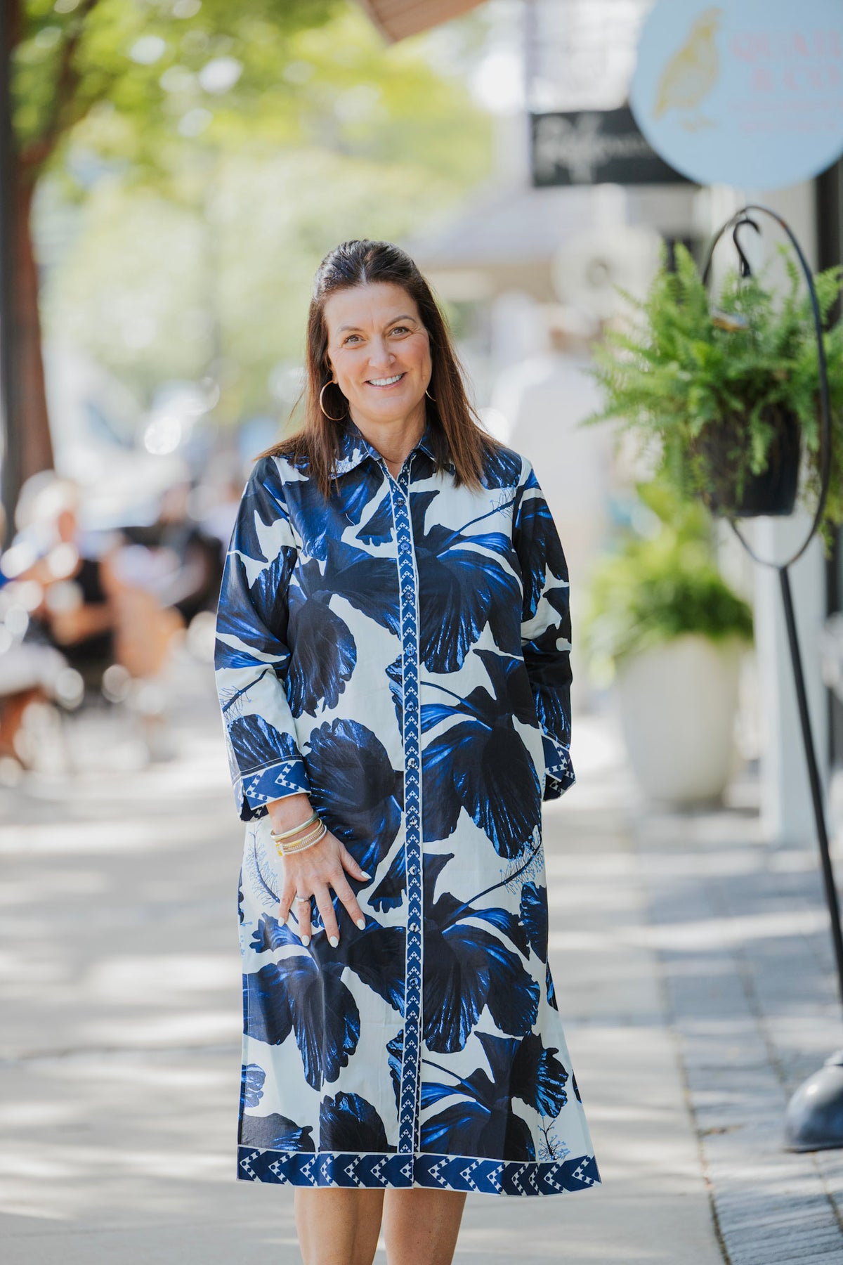 INDIGO LILIES ELIZA DRESS