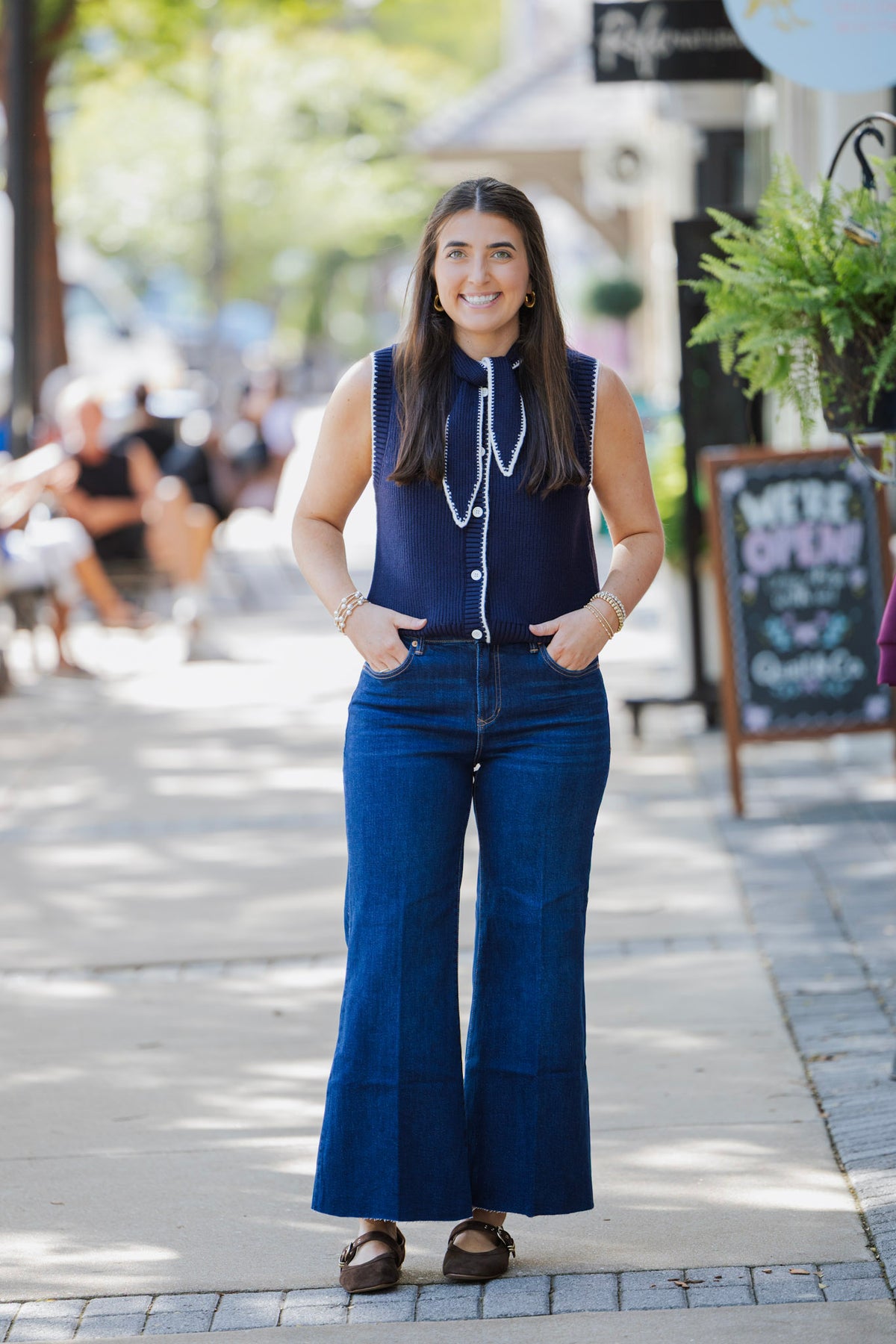 NAVY CLARA SWEATER