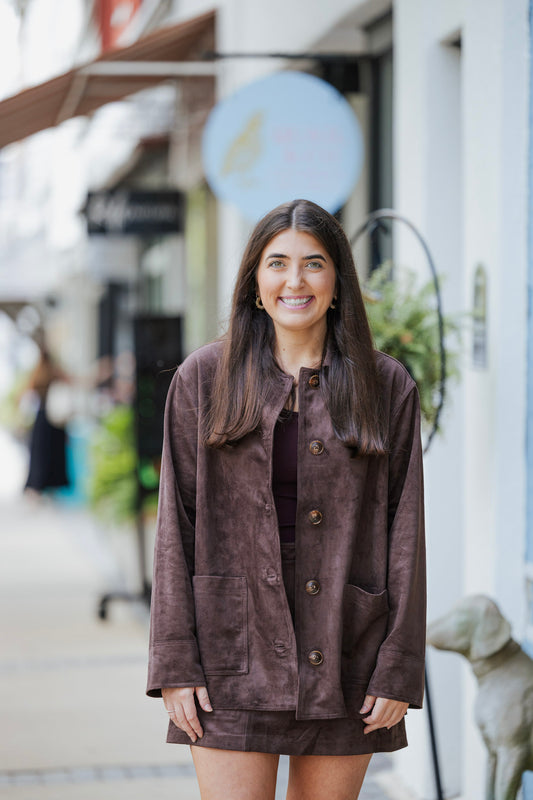 DECKER SUEDE CHORE COAT