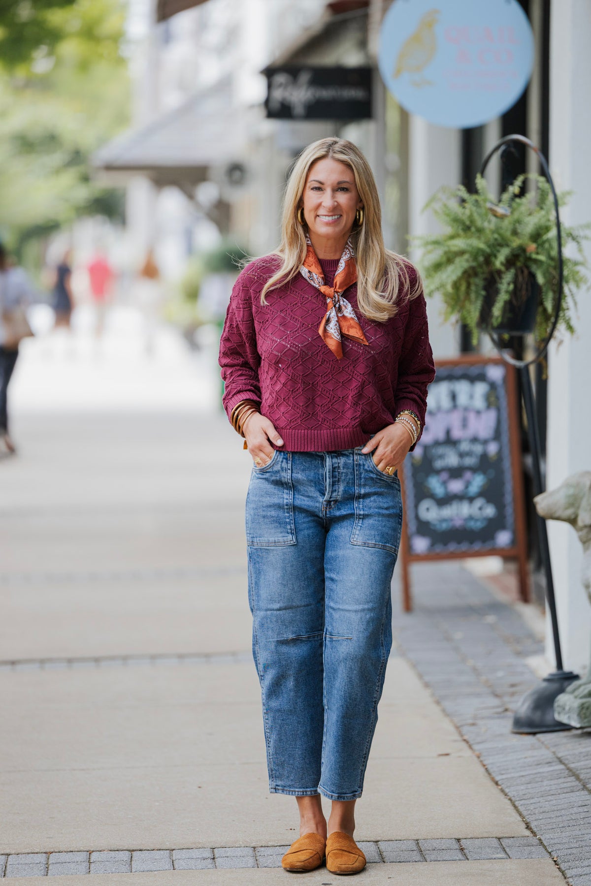 SLOANE POINTELLE SWEATER
