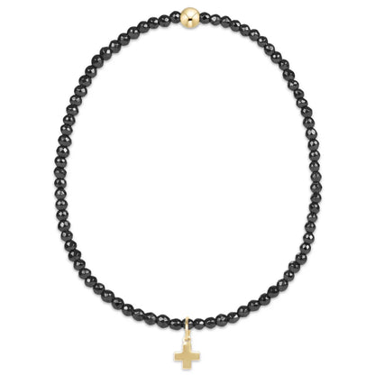 FACETED HEM 2MM CROSS EXTENDS
