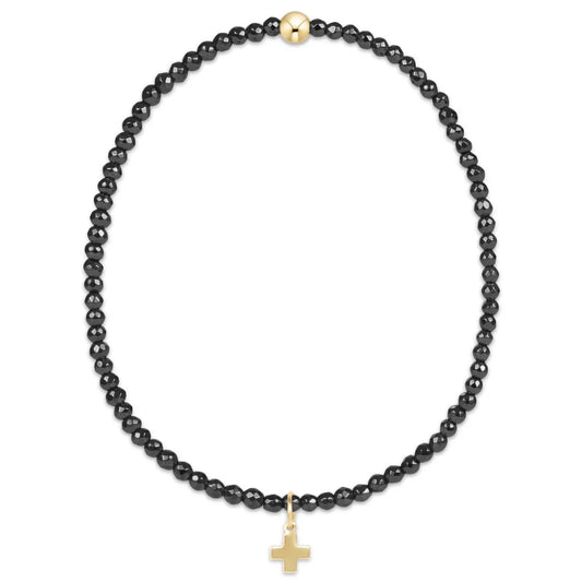 FACETED HEM 2MM CROSS EXTENDS