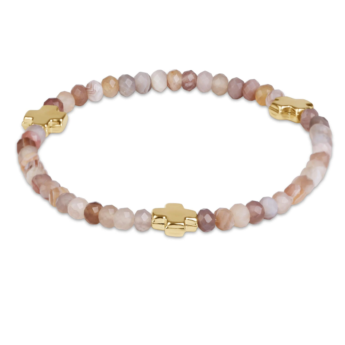 SC GOLD 4MM GEMSTONE BRACELET