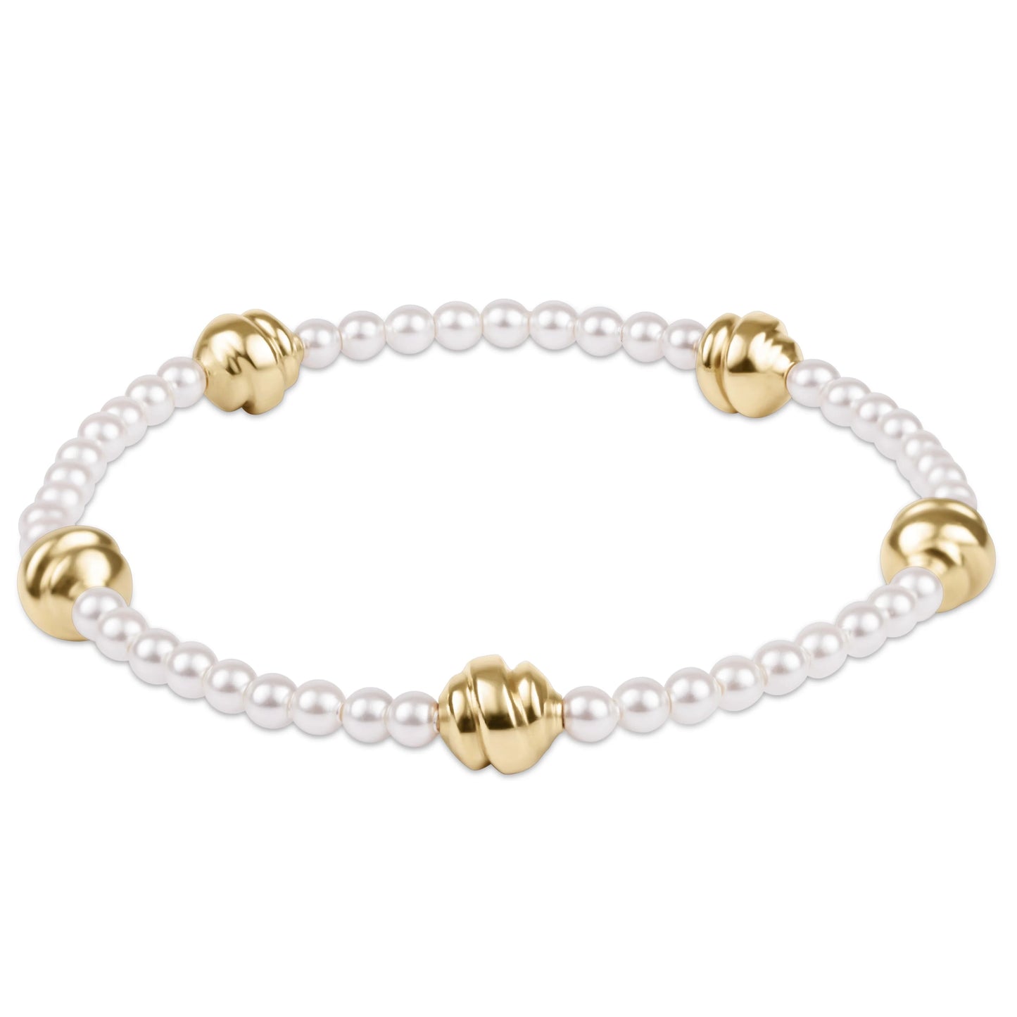 ADMIRE SMALL GOLD 3MM PEARL