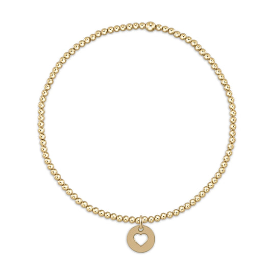 CLASSIC GOLD 2MM LOVE SMALL DISC