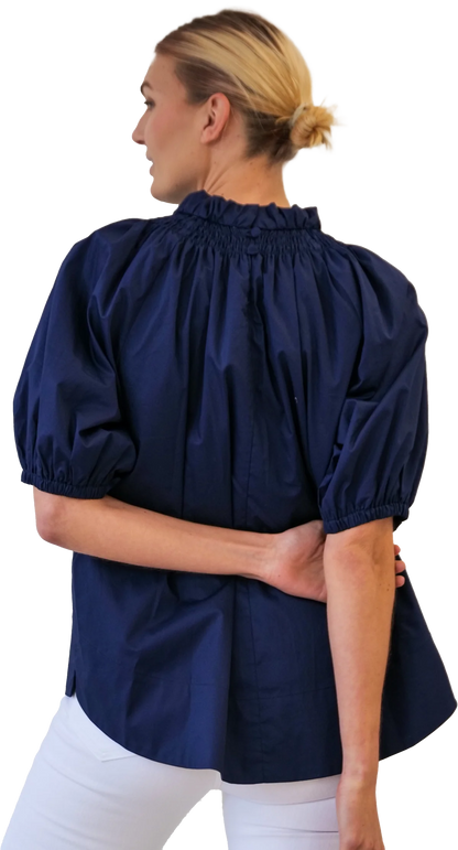 RUFFLED STAMPED COLLAR