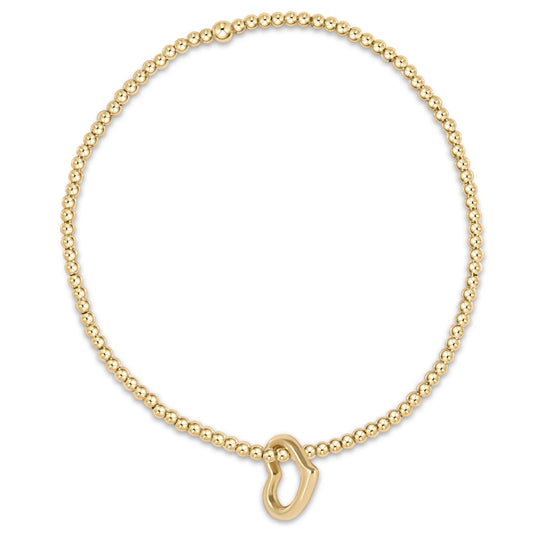 CLASSIC GOLD 2.5MM LOVE CHARM