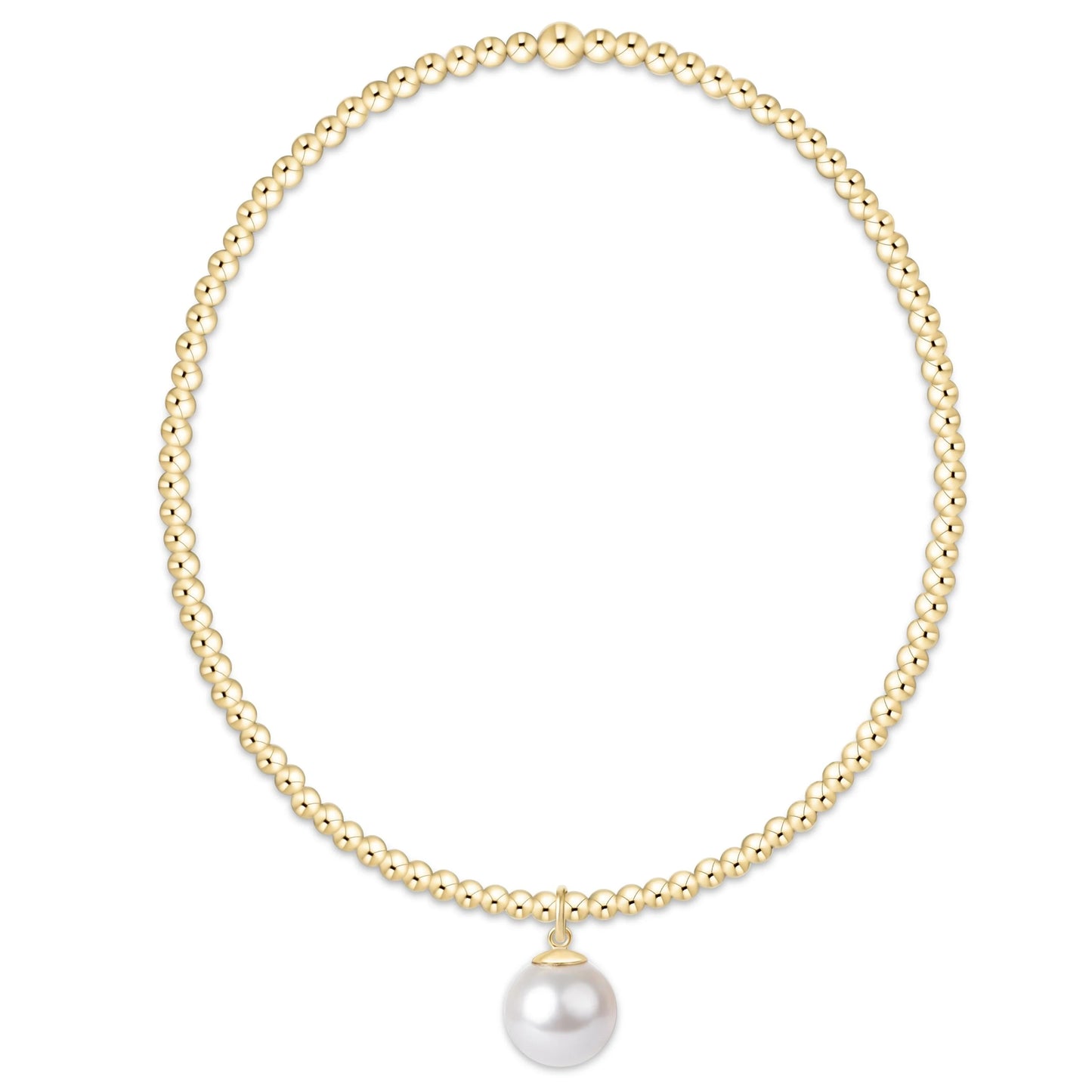 CLASSIC GOLD 8MM PEARL DANGLE