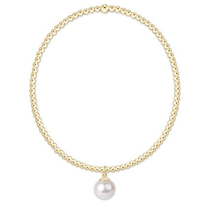 CLASSIC GOLD 8MM PEARL DANGLE