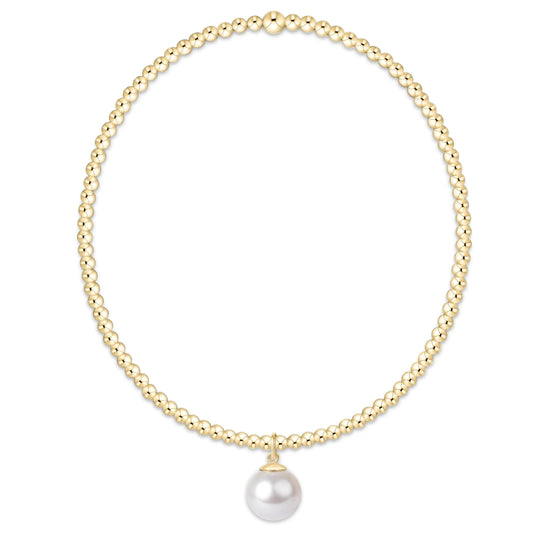 CLASSIC GOLD 8MM PEARL DANGLE