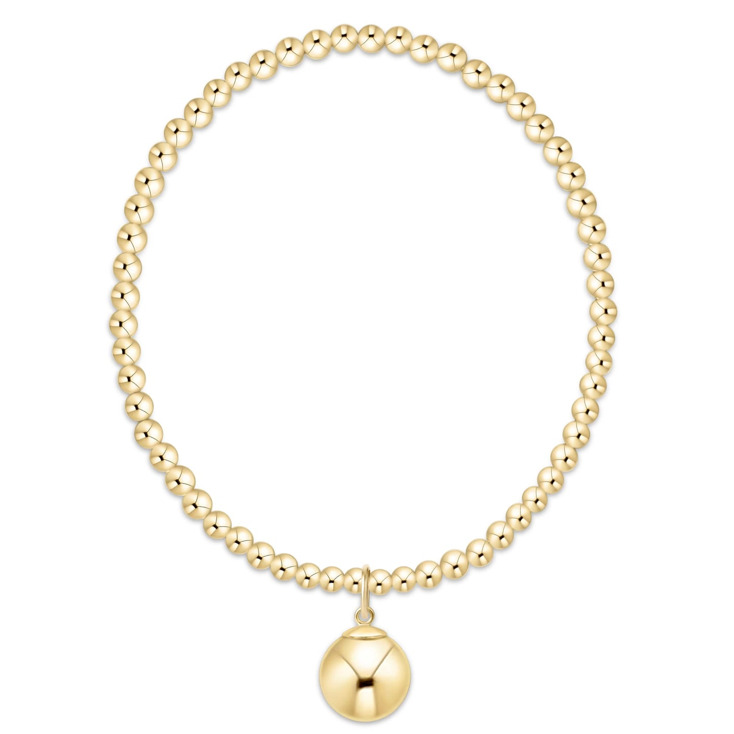 CLASSIC 3MM GOLD 10MM CHARM