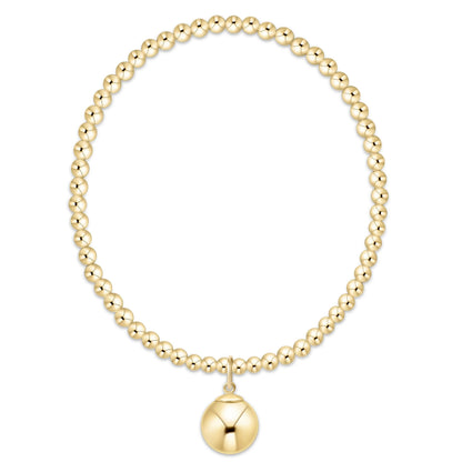 CLASSIC 3MM GOLD 10MM CHARM
