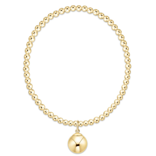 CLASSIC 3MM GOLD 10MM CHARM