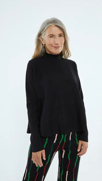 BLACK A-LINE SWEATER