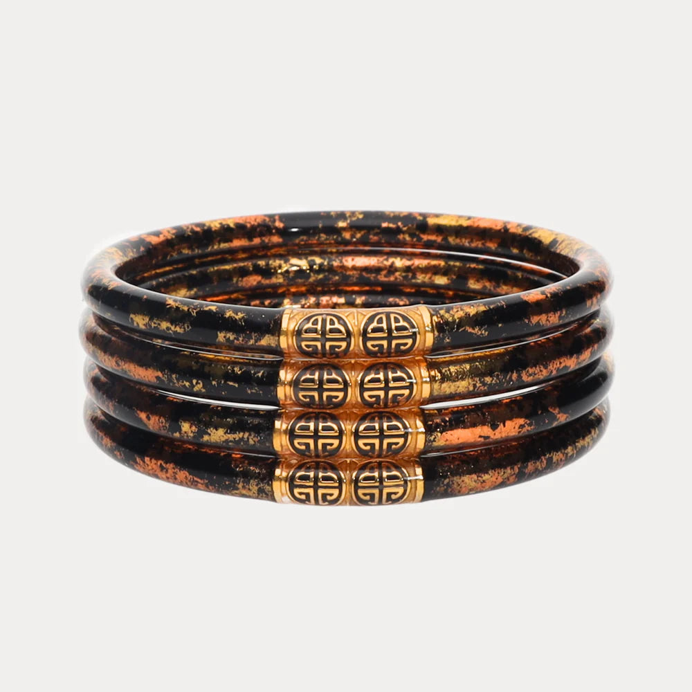 KOI LEOPARD ALL WEATHER BANGLE SET