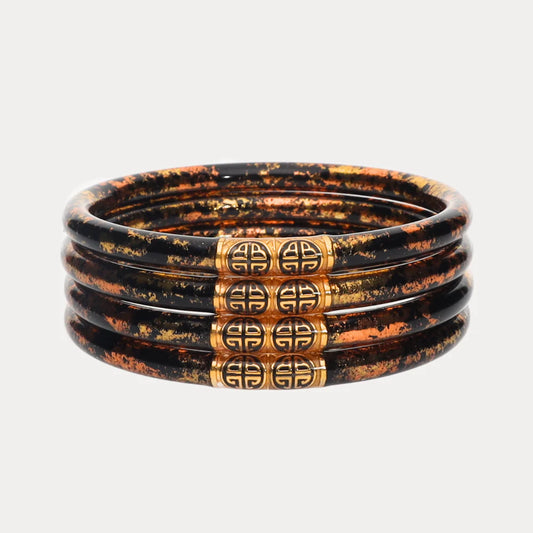 KOI LEOPARD ALL WEATHER BANGLE SET