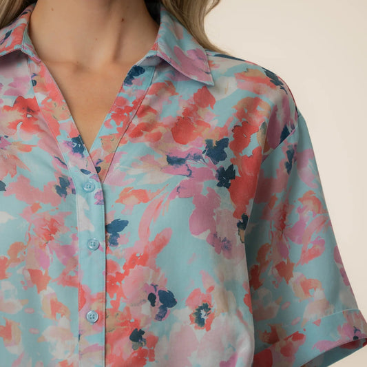 DONNA FLORAL TOP