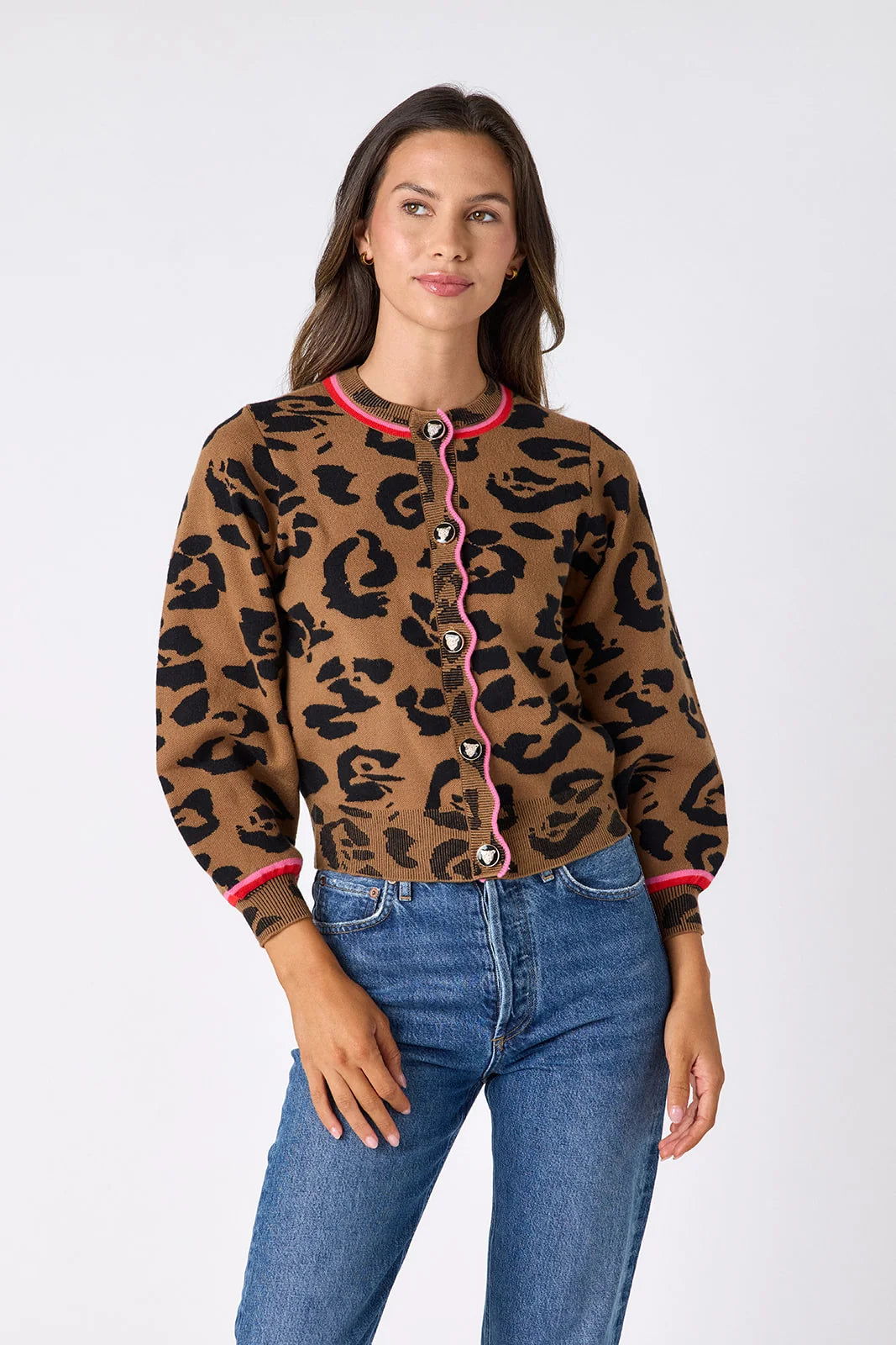 LEOPARD COLSON CARDIGAN
