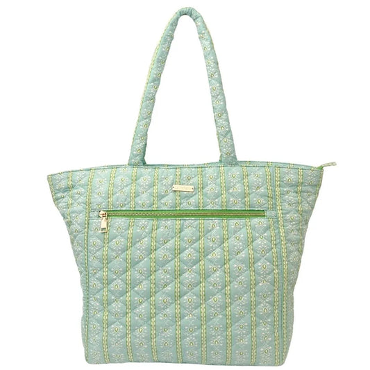 LAURA PARK QUILTED TOTE BAG