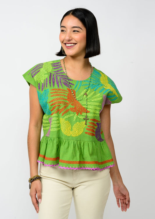 GREEN LUISA TOP