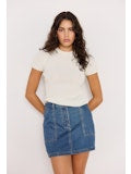NORA DENIM MINI SKIRT
