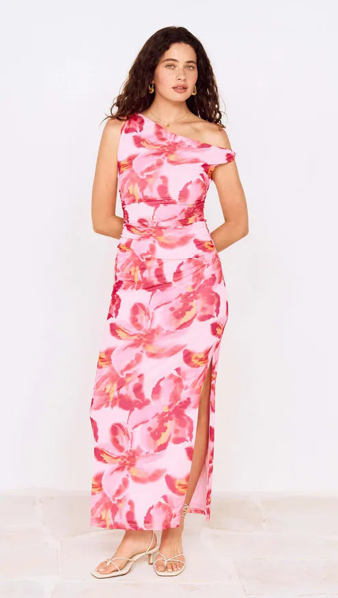 BIANCA MESH MIDI DRESS