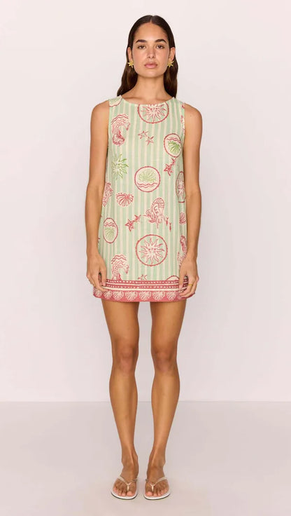 SOLEIL SHIFT MINI DRESS