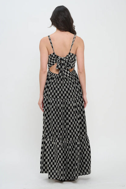 MIDNIGHT WEAVE MAXI DRESS