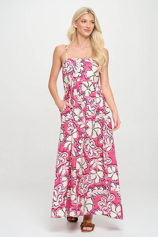 ROSY BLOOM MAXI DRESS