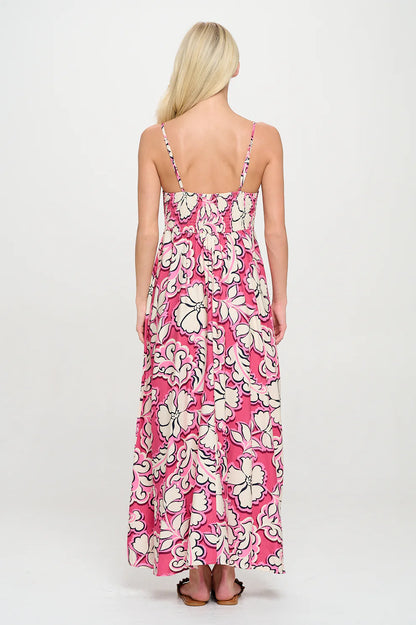 ROSY BLOOM MAXI DRESS