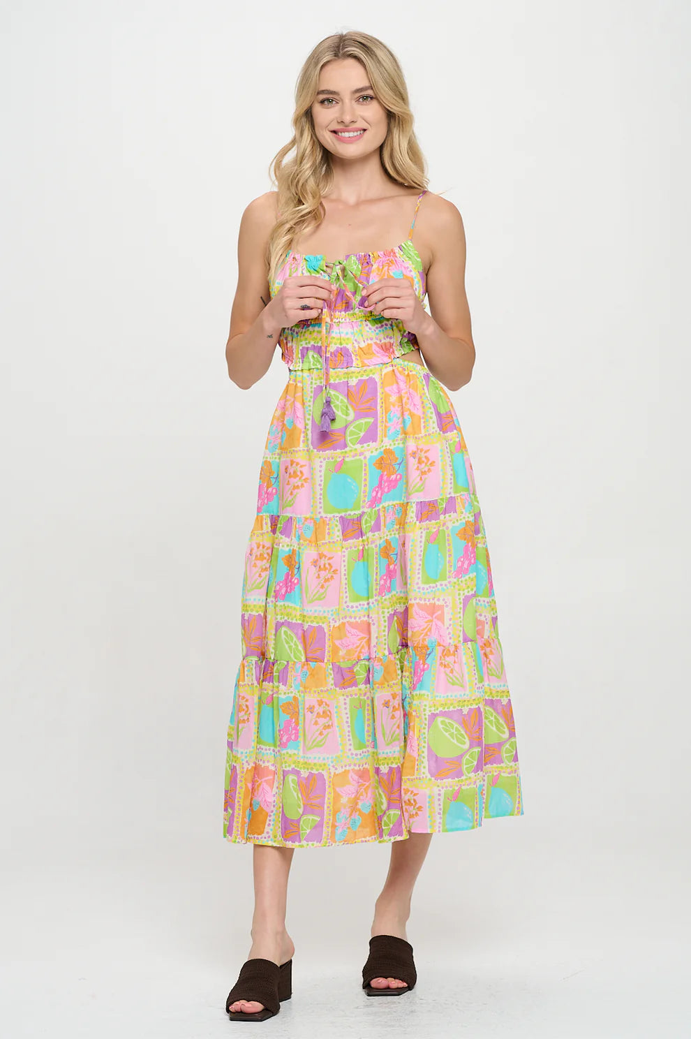 TROPICAL MOSAIC DRESS