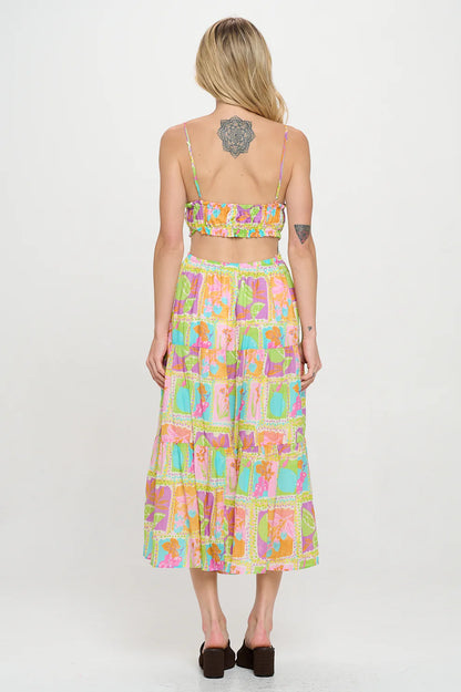 TROPICAL MOSAIC DRESS