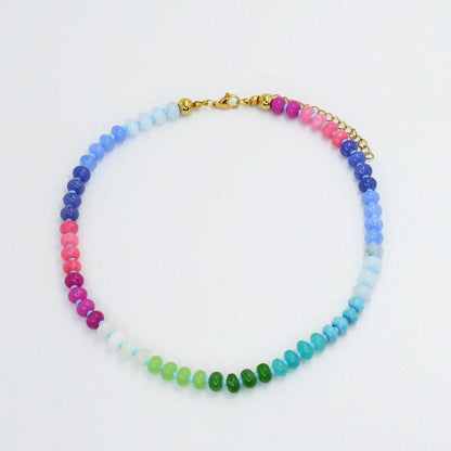 BEADED GEMSTONE NECKLACE