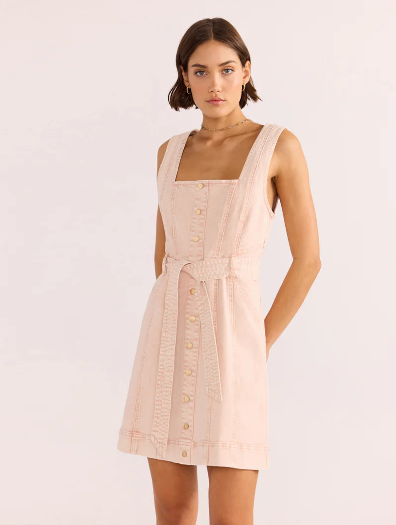 DAHILA DENIM PANEL DRESS