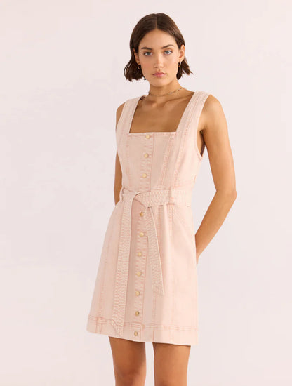 DAHILA DENIM PANEL DRESS