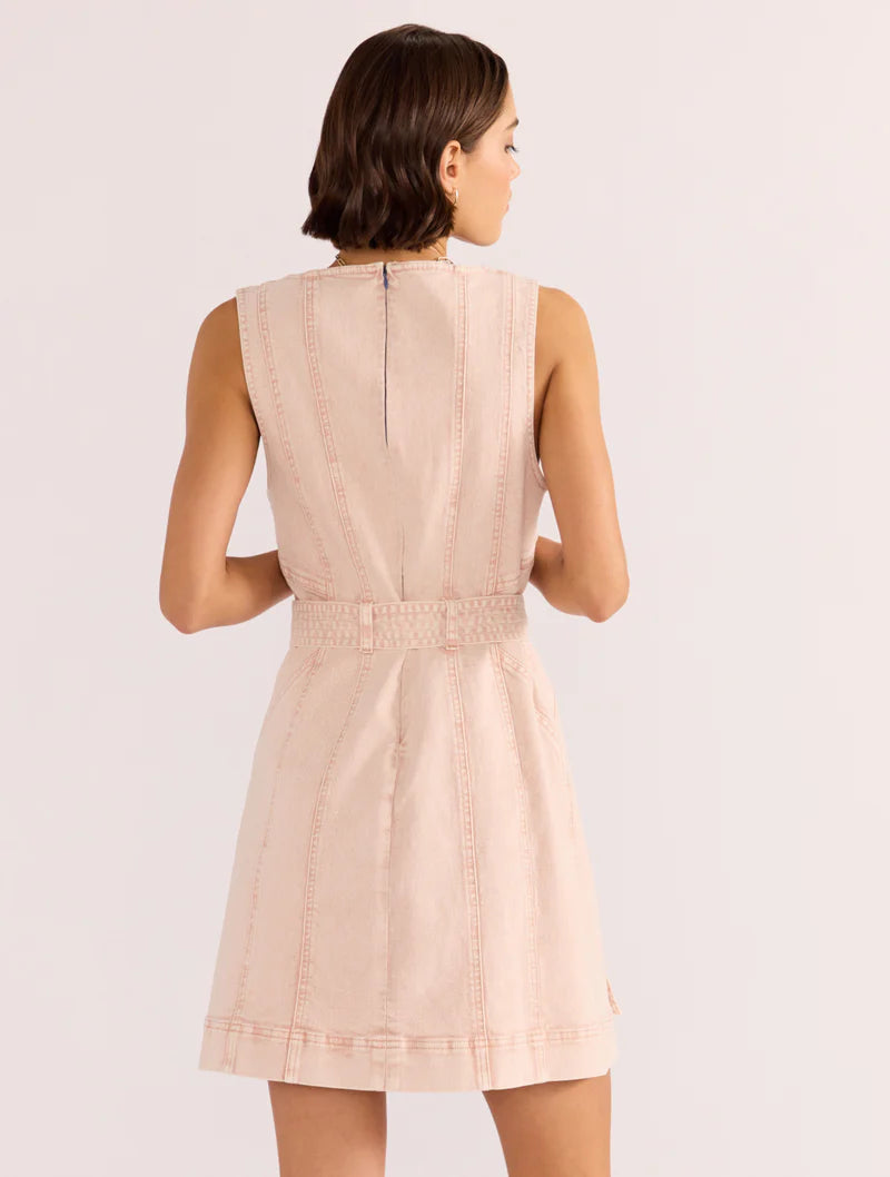 DAHILA DENIM PANEL DRESS