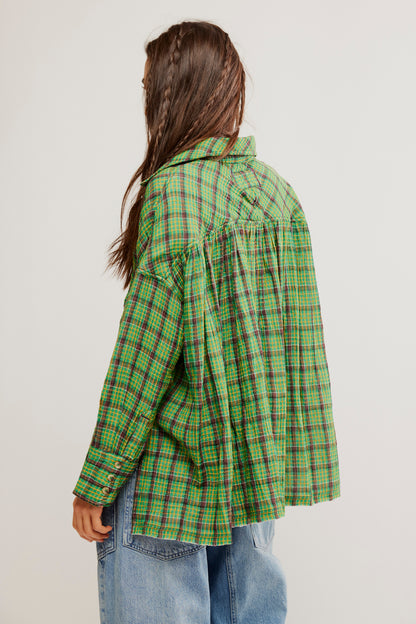 CARDIFF PLAID TOP