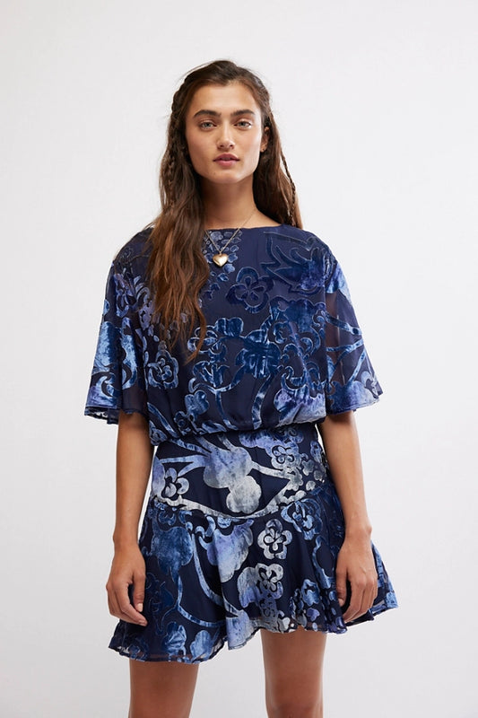 MANUKA BURNOUT MINI DRESS