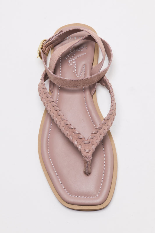 WAVERLY WHIPSTICH THONG SANDAL SUNSTONE