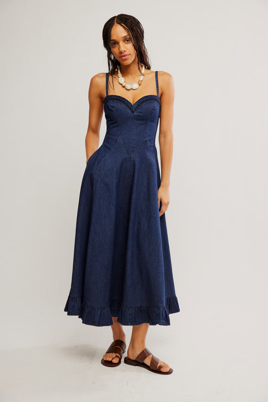 ANOTHER SEASON NAVY DRESS